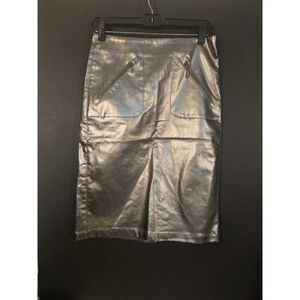 Women's KATE & MALLORY Silver Pencil Skirt Size 6